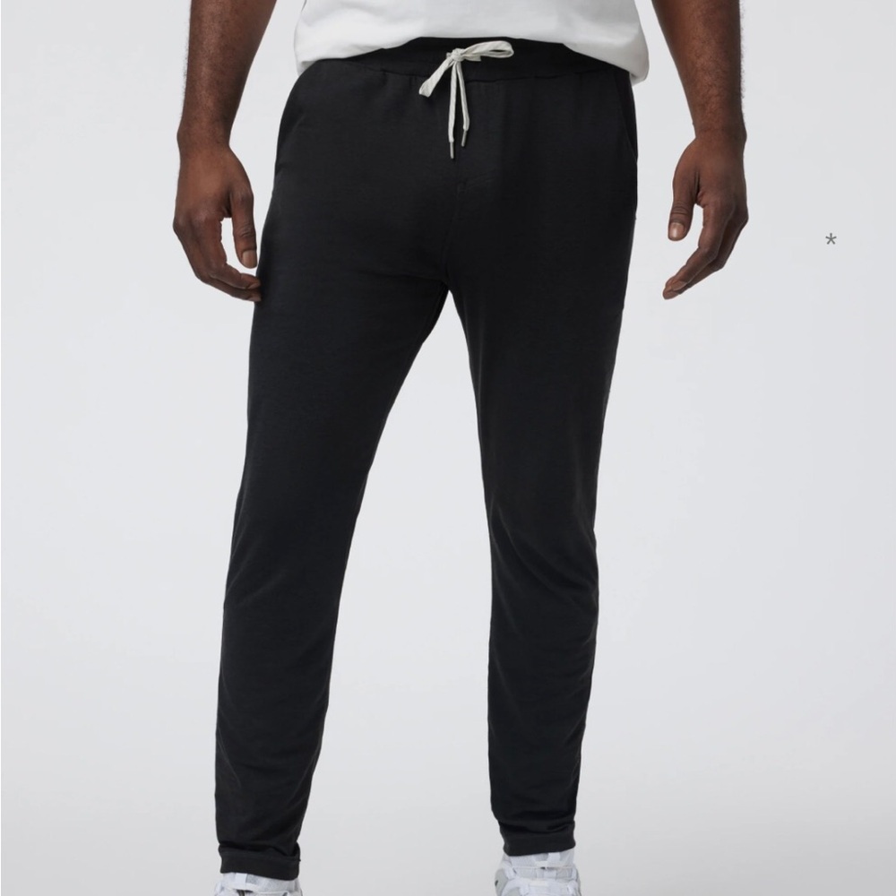 Vuori Ponto Performance Pant 30” Men’s Large Black Drawstring Stretch Jogger